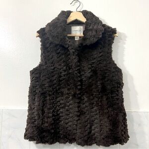 Harold’s Vintage Women’s Large 100% Rabbit Fur Vest Old Money Luxury Mobwife